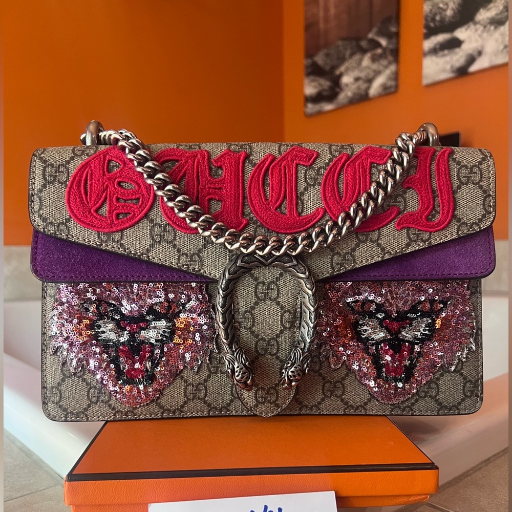 Gucci Dionysus Embroidered GG Coated Canvas